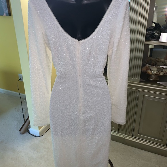 Brilliant white dress by Ralph Lauren size 10 - Picture 6 of 6